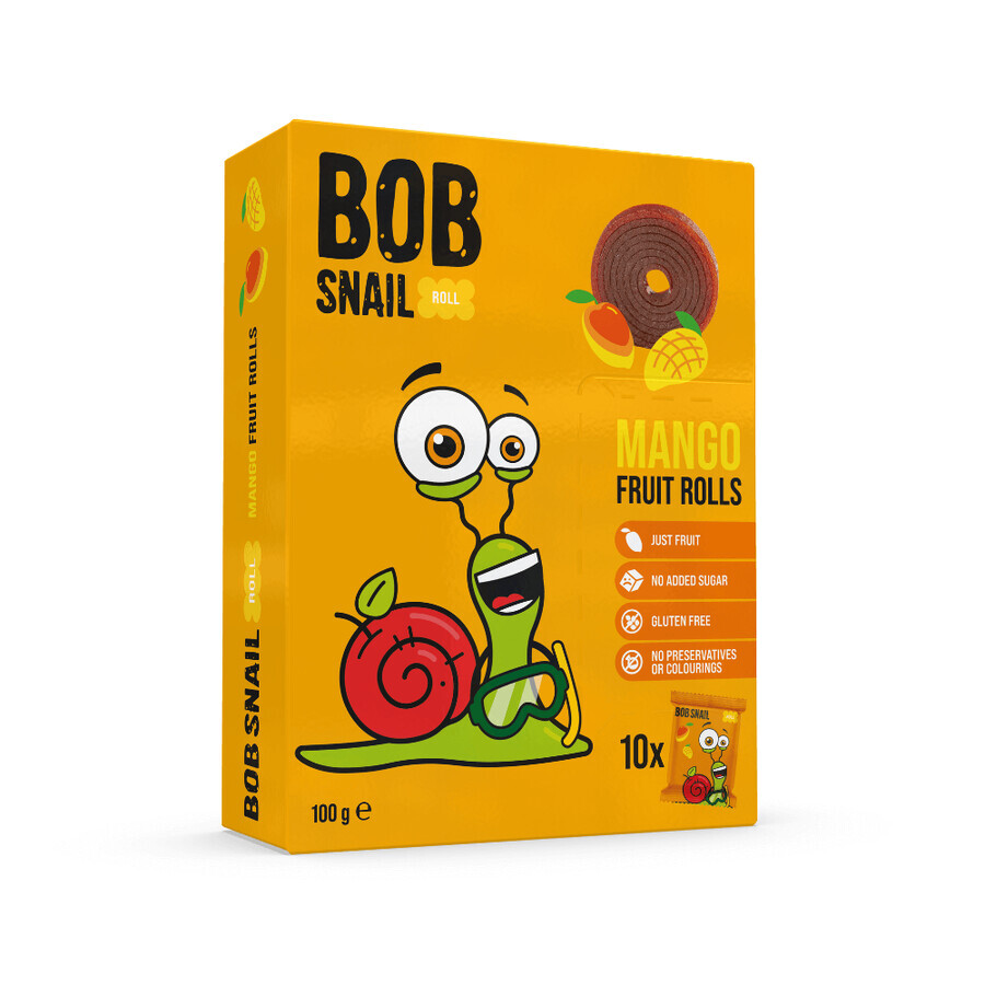 Fruit rolls, Mango, 100 g, Bob Snail