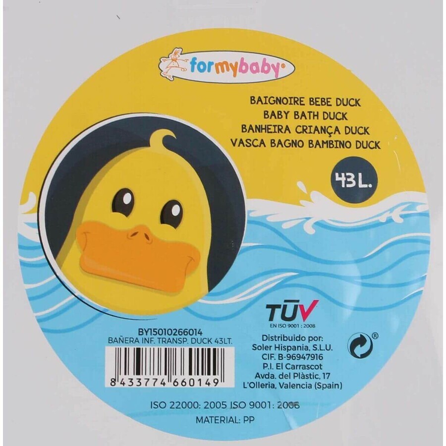 Bathtub For my Baby 46497 (6 Units) (43 l) (90 x 54 x 27 cm) Bathtub For my Baby 46497 (6 Units) (43 l) (90 x 54 x 27 cm)