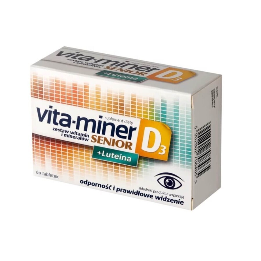 Buy Vita-Miner Senior D3 + Lutein, 60 tablets Vita-Miner Senior D3 + Lutein, 60 tablets