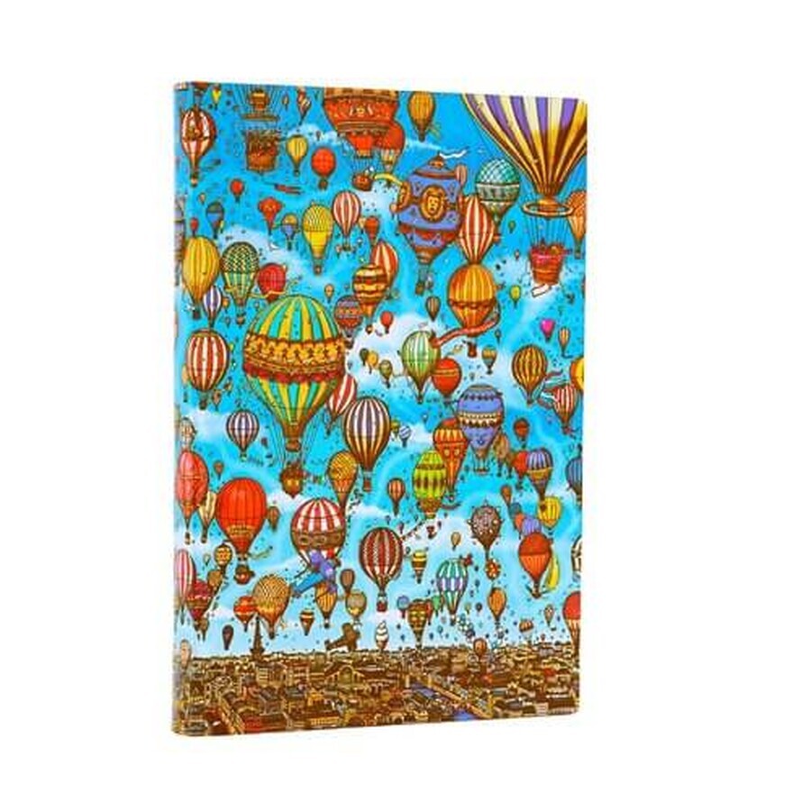 Paperblanks Pierre el cuaderno de la línea Maze Detective, Balloon Festival Mini