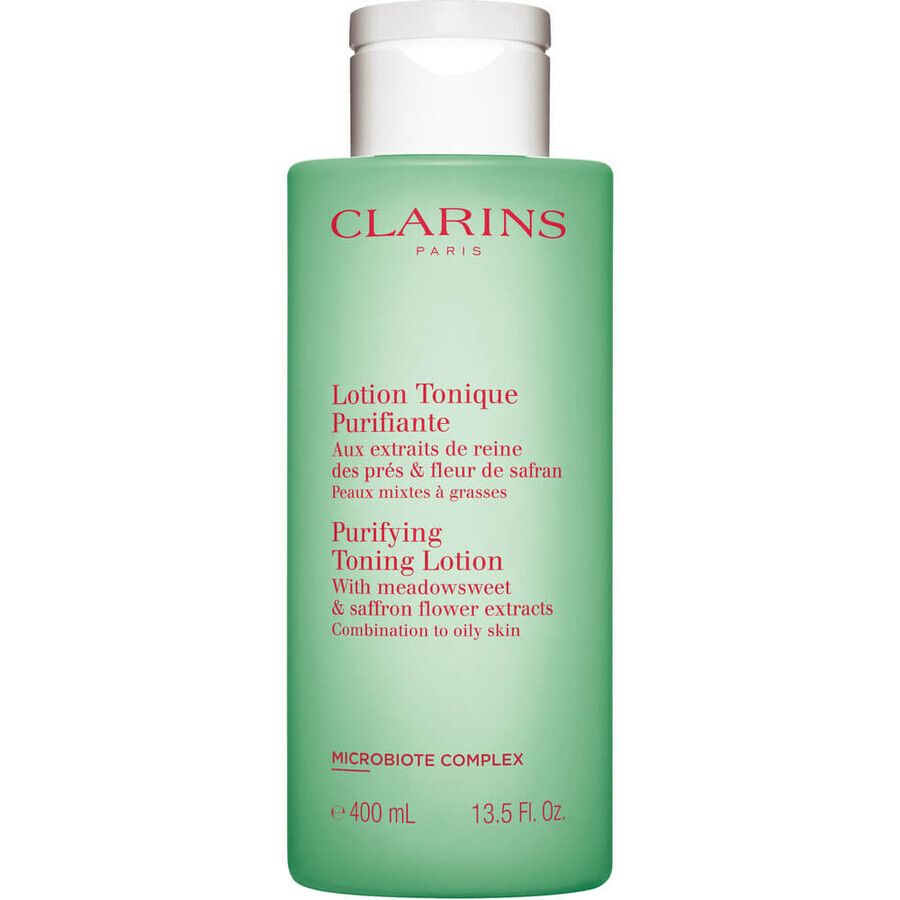 Clarins Purifying Toning Lotion, reinigendes Gesichtswasser für fettige Haut und Mischhaut, 400ml