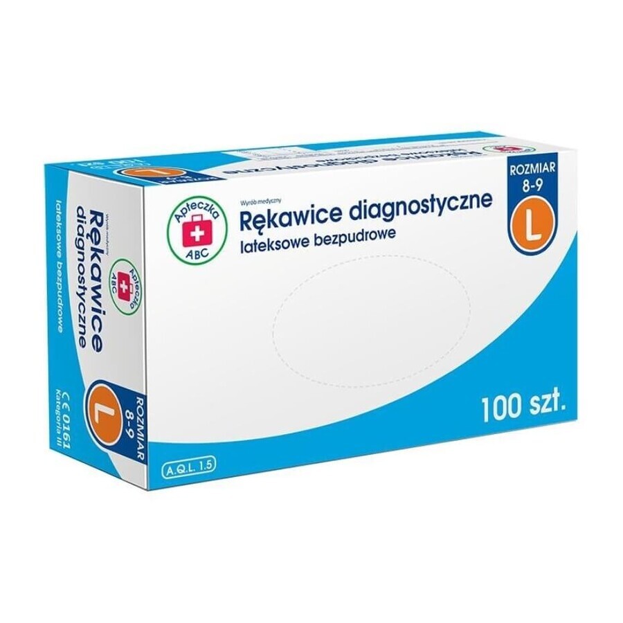 Acquista Kit di pronto soccorso ABC Guanti diagnostici in lattice senza polvere, taglia L, 100 pezzi Kit di pronto soccorso ABC Guanti diagnostici in lattice senza polvere, taglia L, 100 pezzi