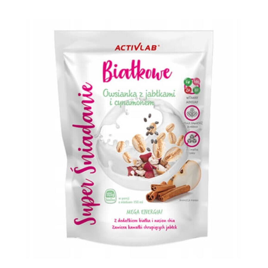 Petit déjeuner super protéiné, flocons d'avoine aux pommes et à la cannelle, 300g