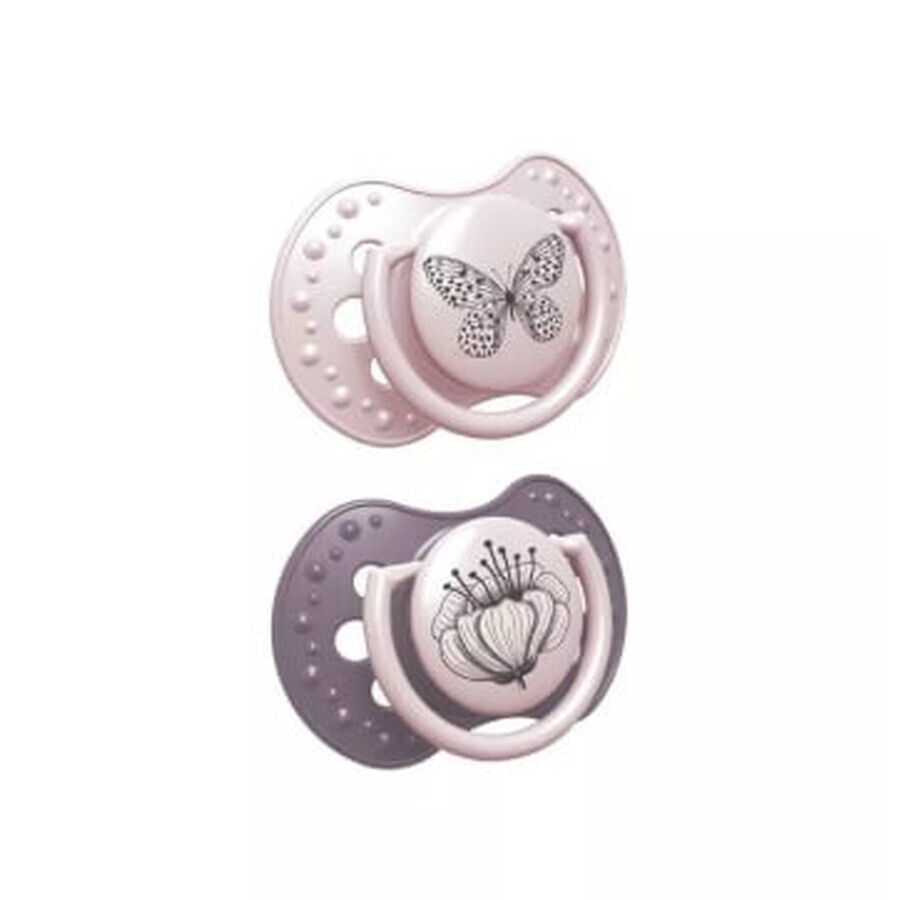 Lovi silicone dynamic pacifier 0-3 months Botanic Girl 22/869 2 pieces