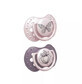 Lovi silicone dynamic pacifier 0-3 months Botanic Girl 22/869 2 pieces