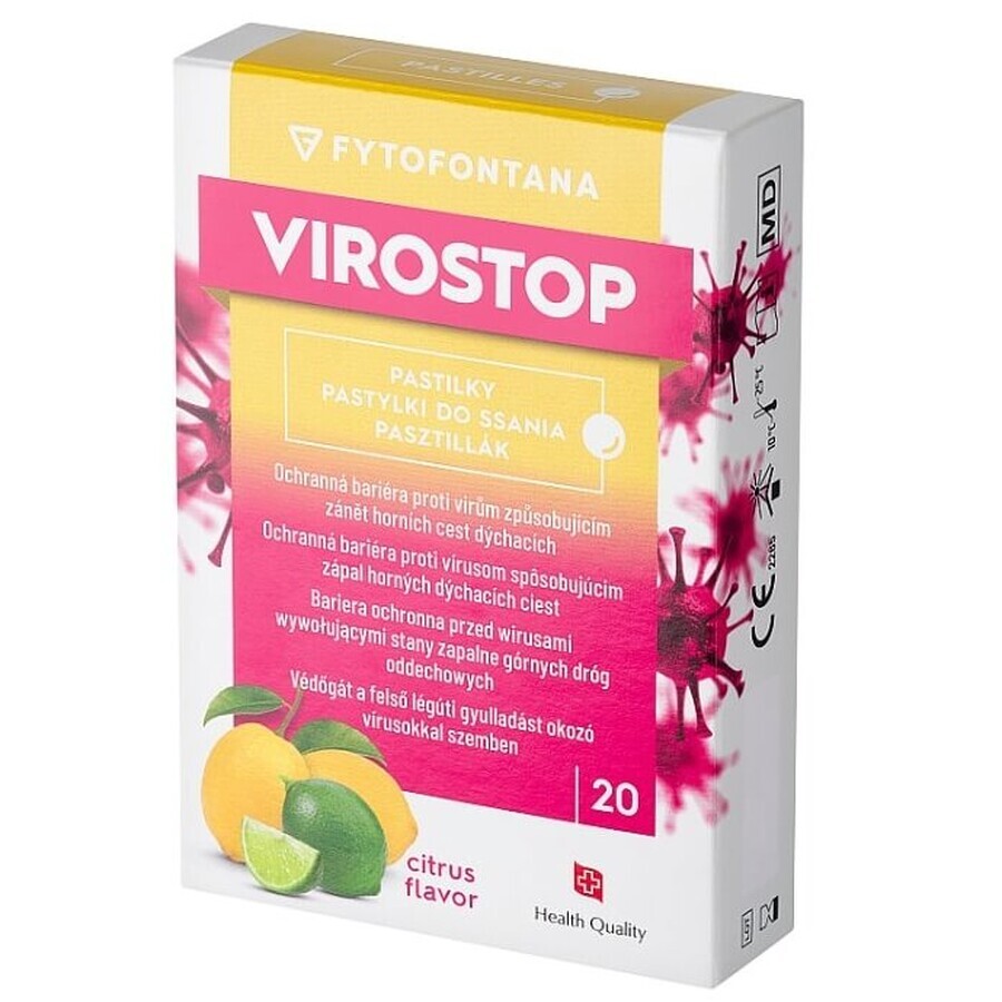 Buy ViroStop Citrus lozenges, 20 lozenges ViroStop Citrus lozenges, 20 lozenges