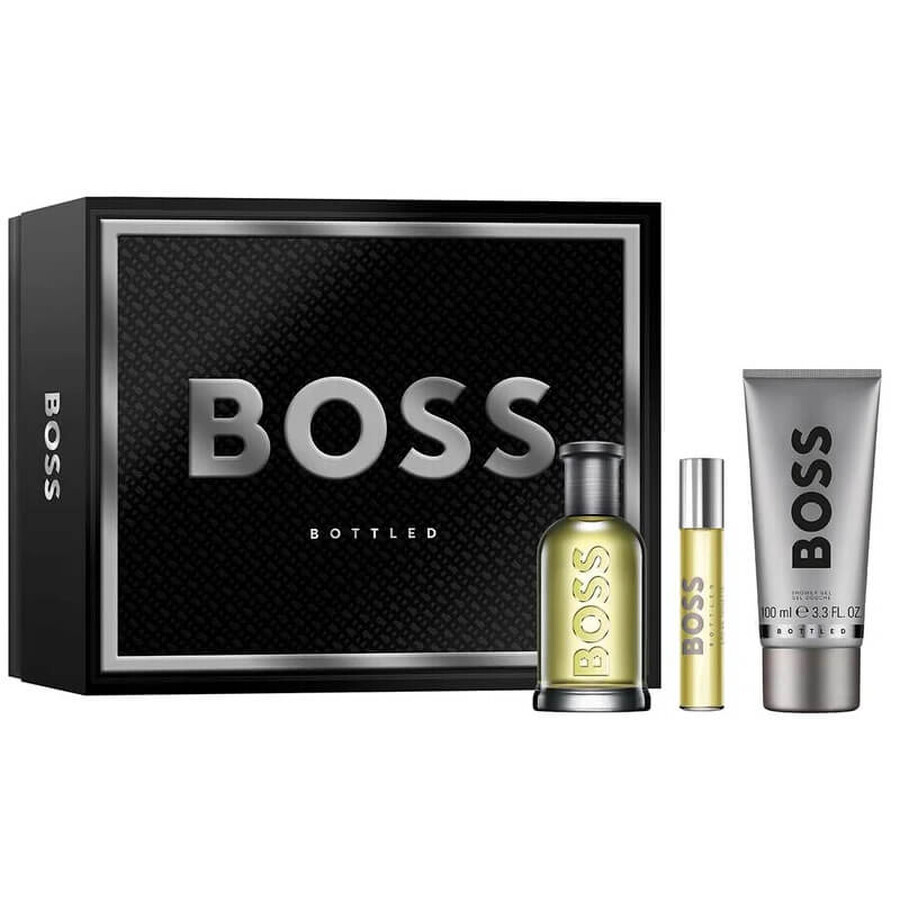 Hugo Boss Bottled Set Eau de Toilette, 100 ml + Eau de Toilette, 10 ml + Gel douche, 100 ml