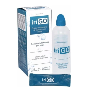 Irigo Nasen- und Nebenhöhlenspülungsset basic, 1 Flasche + 12 Sachets