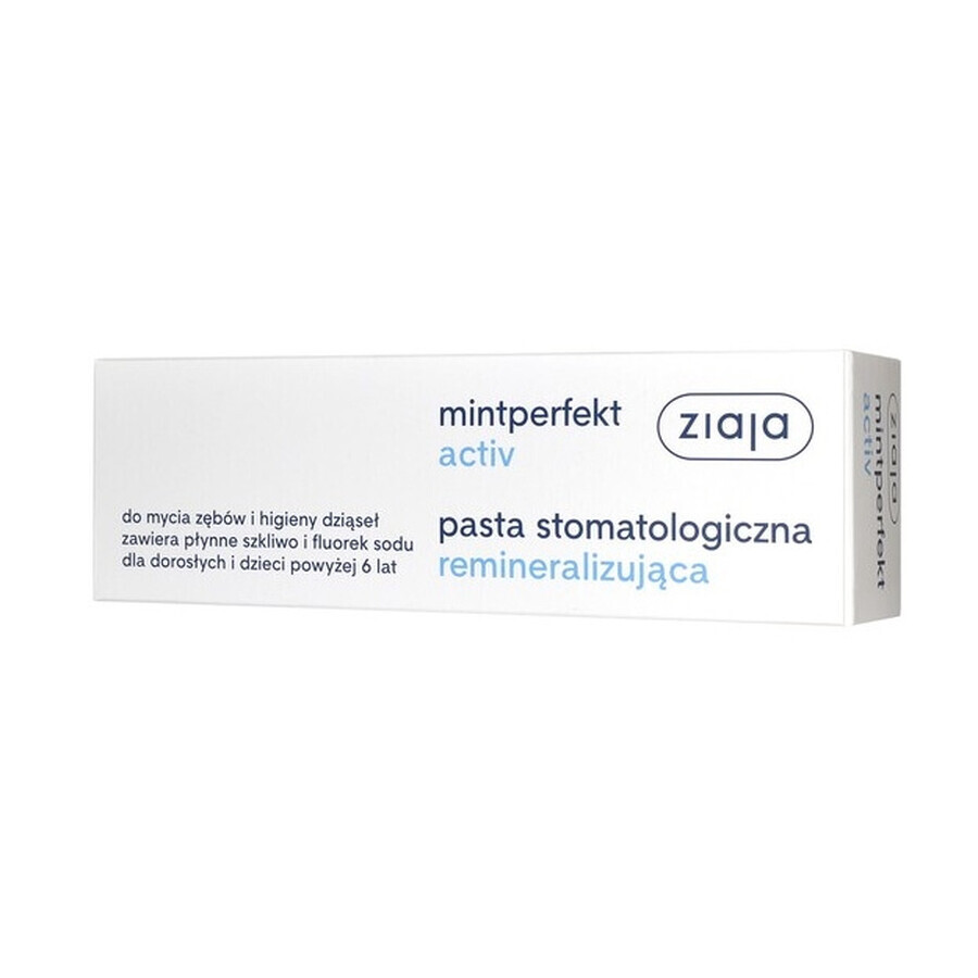 Ziaja, Mintperfekt Activ, remineralizing toothpaste, 75 ml