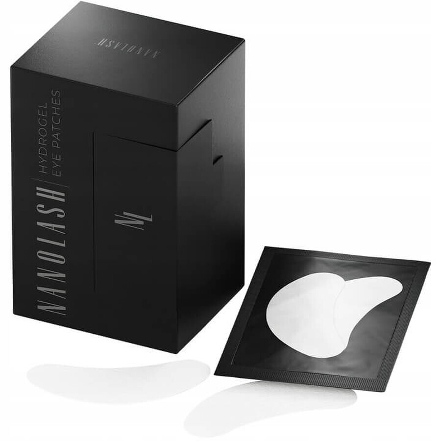 Nanolash Hydrogel Eye Patches Coussinets d'extension de cils en hydrogel, 50 paires