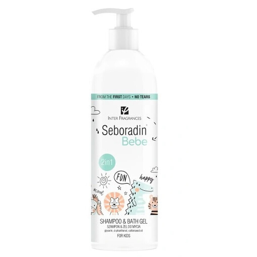 Seboradin Bebe, Shampoo und Reinigungsgel 2in1, 500 ml