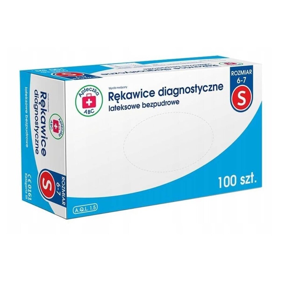 Winkel op EHBO-kit ABC Poedervrije latex diagnosehandschoenen, maat S, 100 stuks EHBO-kit ABC Poedervrije latex diagnosehandschoenen, maat S, 100 stuks