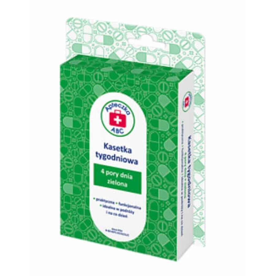 Buy ABC First Aid Kit Weekly case 4 times of day green, 1 piece ABC First Aid Kit Weekly case 4 times of day green, 1 piece