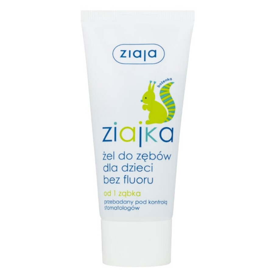 Ziajka tooth gel for children and babies without fluoride 50ml
