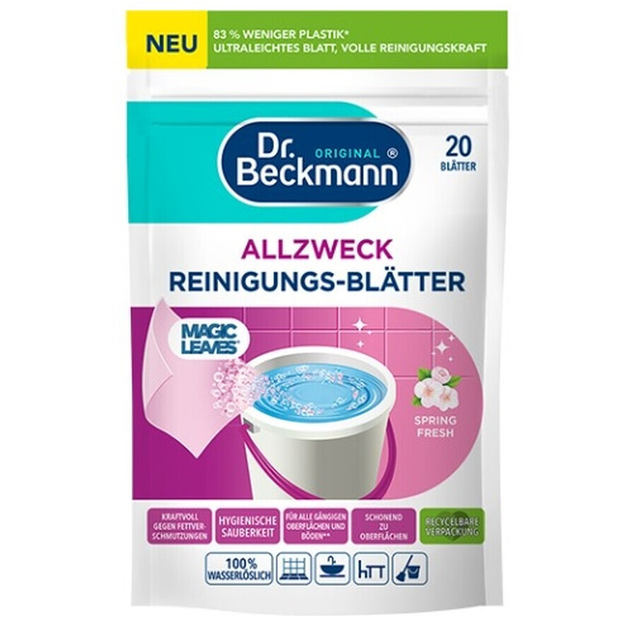 Dr.Beckmann Spring Fresh floor cleaning leaves, 20 pieces