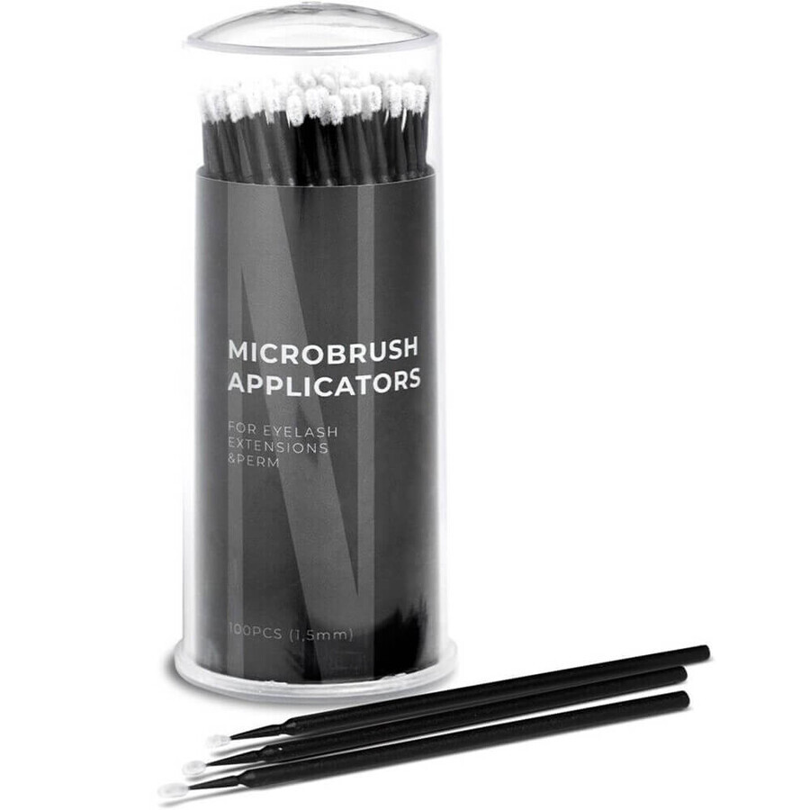 Nanolash Microbrush Applicators Threadless eyelash applicators 1.5mm, 100 pieces