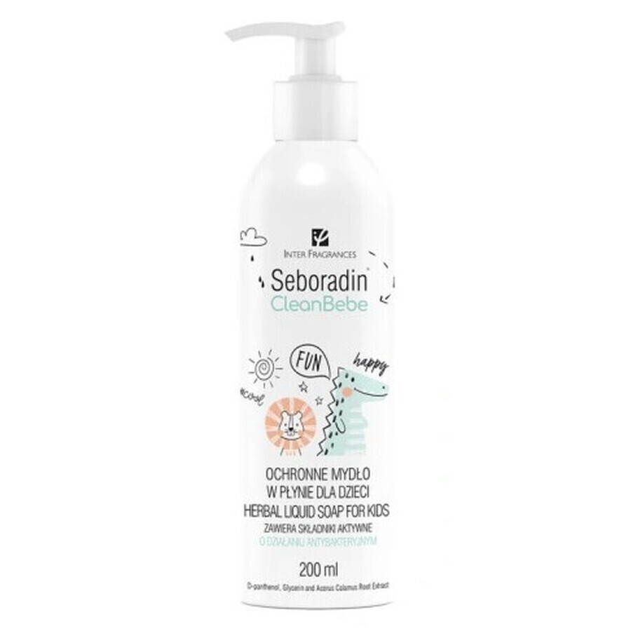 Winkel op Seboradin Clean Bebe, Beschermende Vloeibare Zeep, 200 ml Seboradin Clean Bebe, Beschermende Vloeibare Zeep, 200 ml