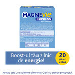 MagneVie Express, 150 mg magnesium + 0.7mg vitamin B6, extra energy, waterless administration, 2x20 sachets