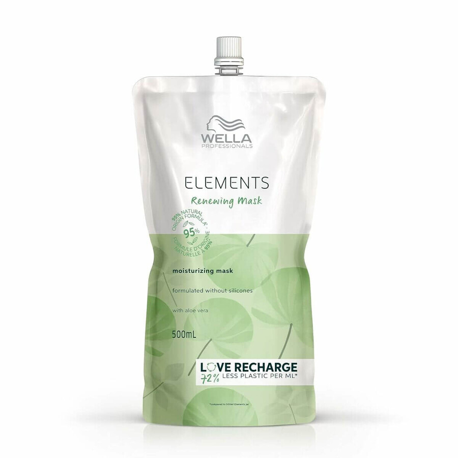 Masque pour cheveux Wella Elements Hydratant Recharge 500 ml