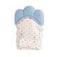 Silicone teething glove, blue, Coccorito