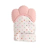 Silicone teething glove, pink, Coccorito