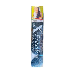 Extensiones de cabello X-Pression Pression Stormy Azul sintético