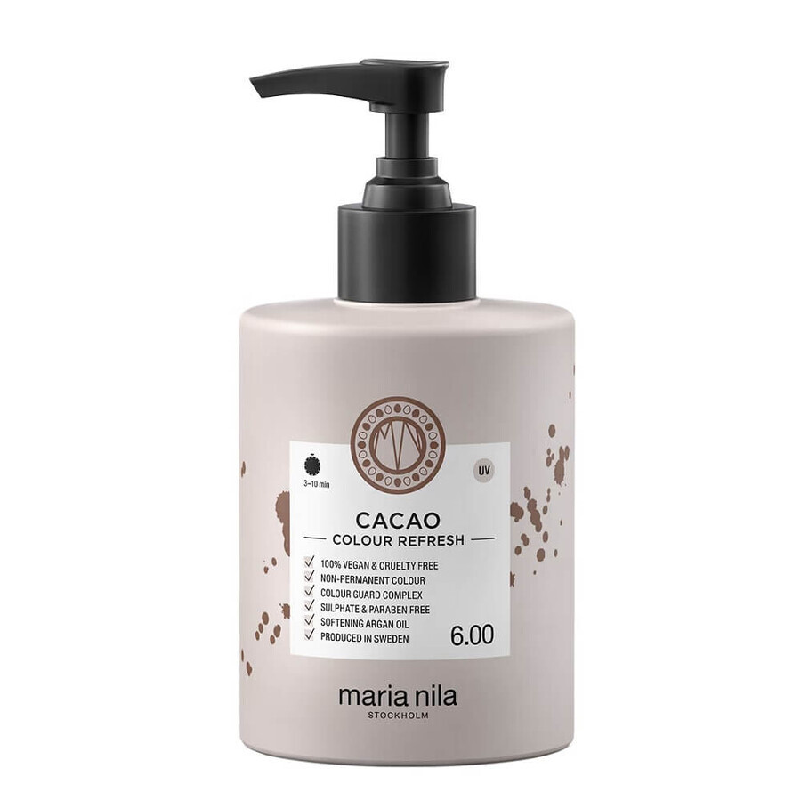 Maria Nila Colour Refresh Maschera colorante per capelli 6.0 Cacao, 300 ml