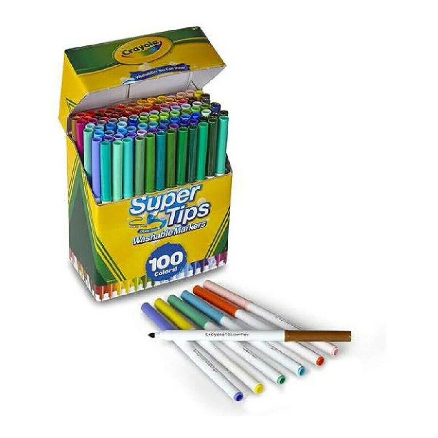Set de Carioci Super Tips Crayola 58-5100 (100 uds) Set de Carioci Super Tips Crayola 58-5100 (100 uds)