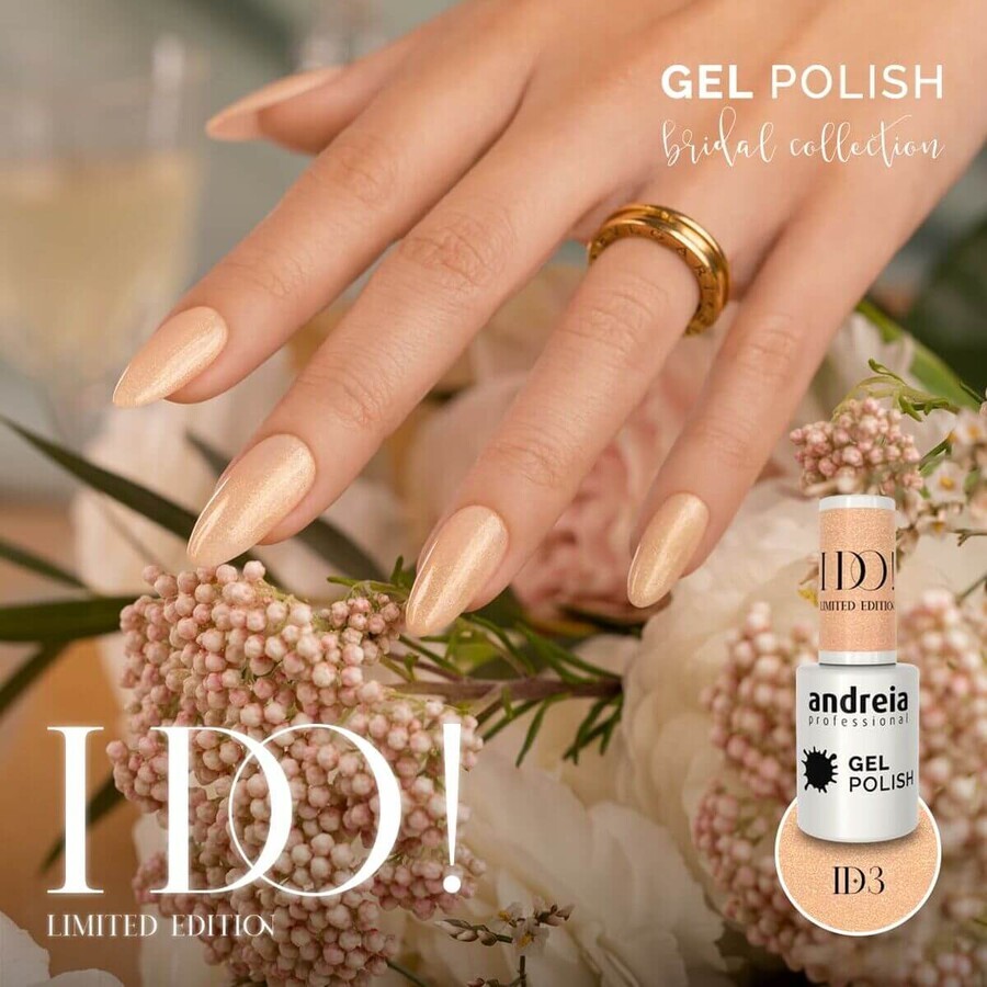 Gel nail polish Andreia I Do! ID3 Wedding Toast 10,5 ml Gel nail polish Andreia I Do! ID3 Wedding Toast 10,5 ml