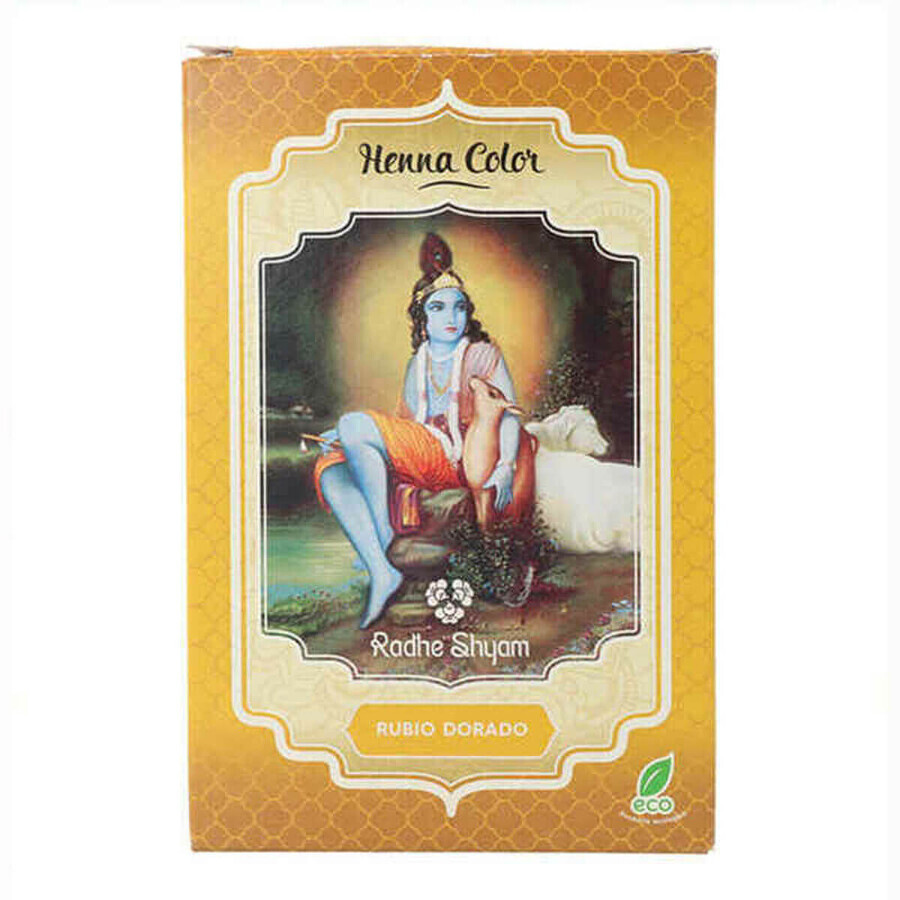 Semi-permanente kleurstof Henna Radhe Shyam Goudblond (100 g)