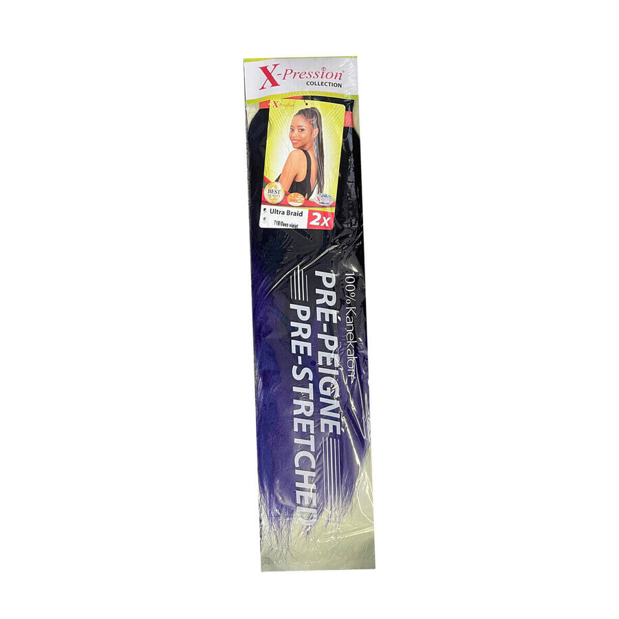 Winkel op Haarextensies X-Pression Pre-Peigne T1b/Blue 2 Stuks Haarextensies X-Pression Pre-Peigne T1b/Blue 2 Stuks