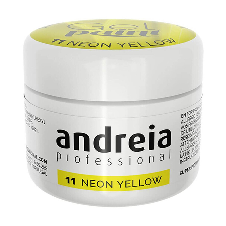 Gellak Andreia Gel Paint 4 ml Geel Neon
