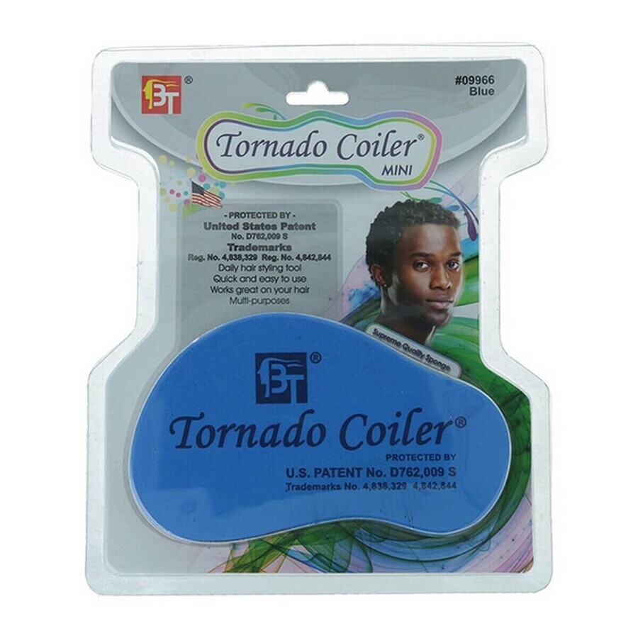 Boutique Éponge Beauty Town Tornado Coiler Mini Escova Bleu (10 mm) Éponge Beauty Town Tornado Coiler Mini Escova Bleu (10 mm)