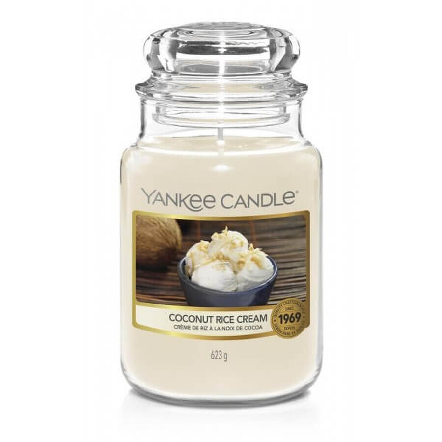 Comprar Vela perfumada Yankee Candle tarro grande Crema de Arroz con Coco, 623 g Vela perfumada Yankee Candle tarro grande Crema de Arroz con Coco, 623 g