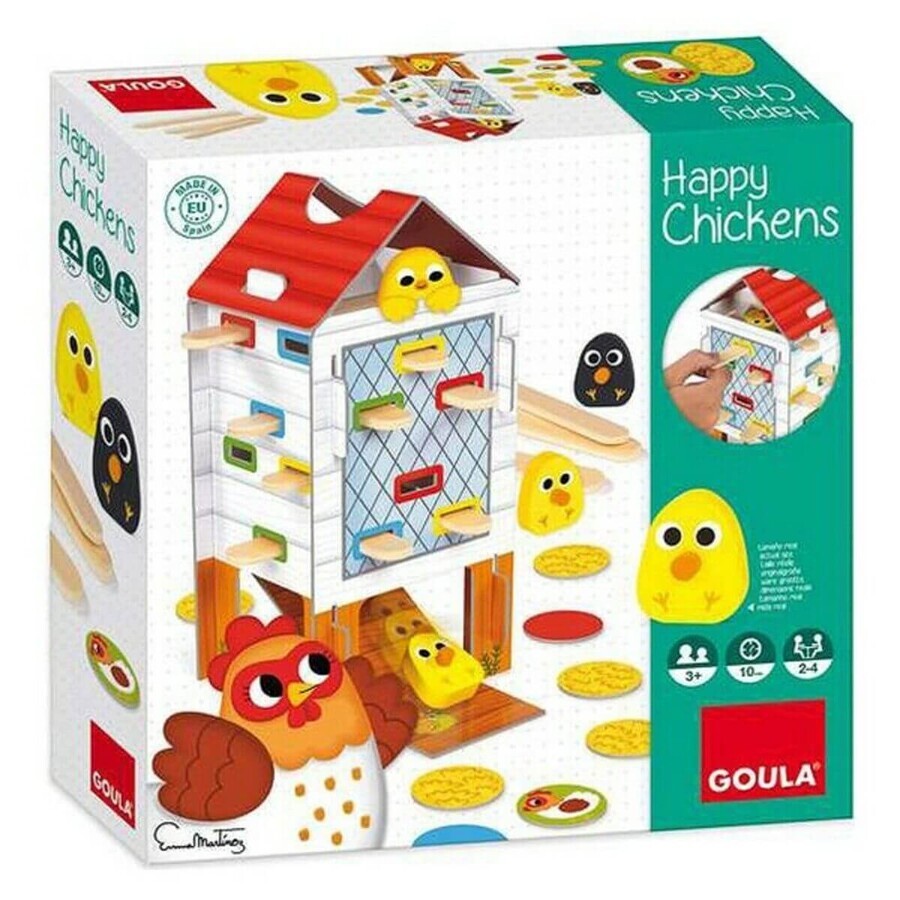 Comprar Joc de Îndemânare pentru Bebeluși HAPPY CHICKEN Goula 53170 Joc de Îndemânare pentru Bebeluși HAPPY CHICKEN Goula 53170