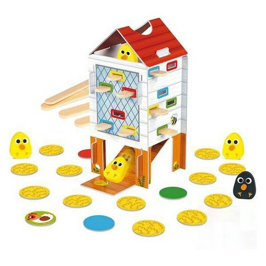 Joc de Îndemânare pentru Bebeluși HAPPY CHICKEN Goula 53170 Joc de Îndemânare pentru Bebeluși HAPPY CHICKEN Goula 53170