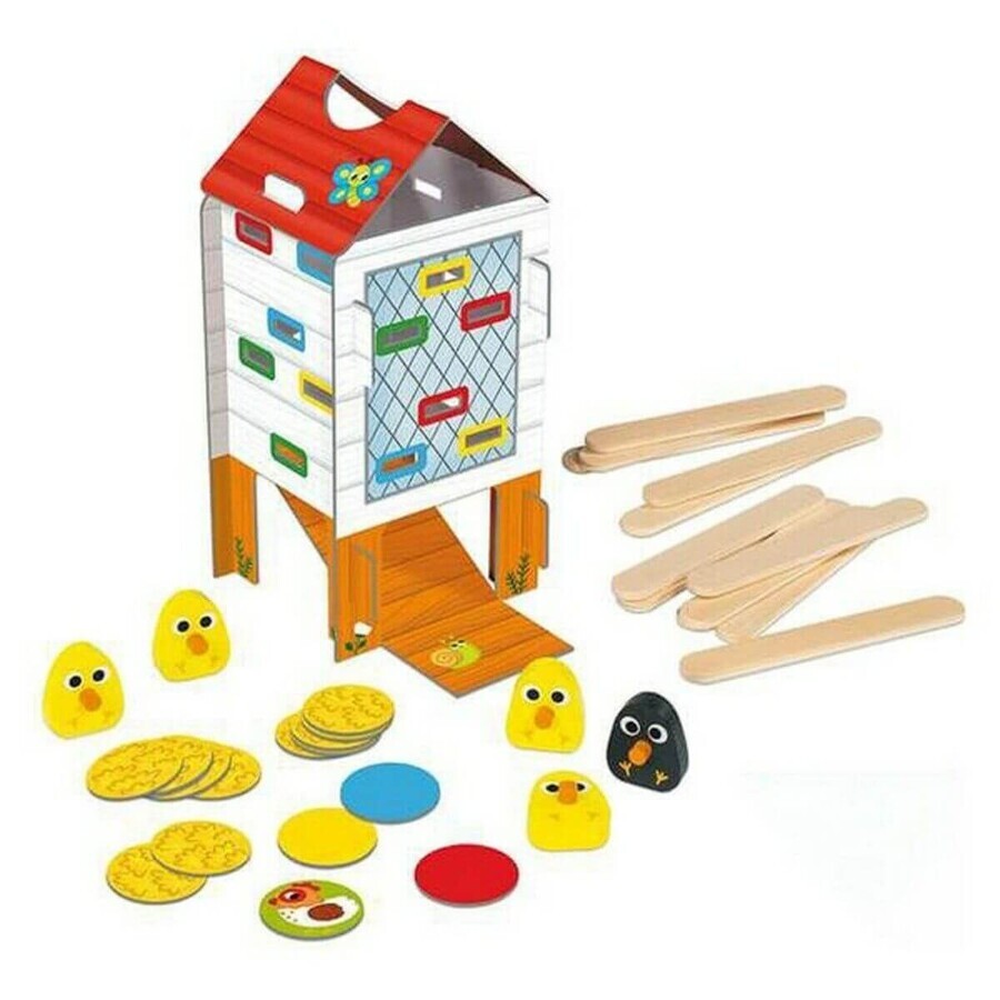 Joc de Îndemânare pentru Bebeluși HAPPY CHICKEN Goula 53170 Joc de Îndemânare pentru Bebeluși HAPPY CHICKEN Goula 53170