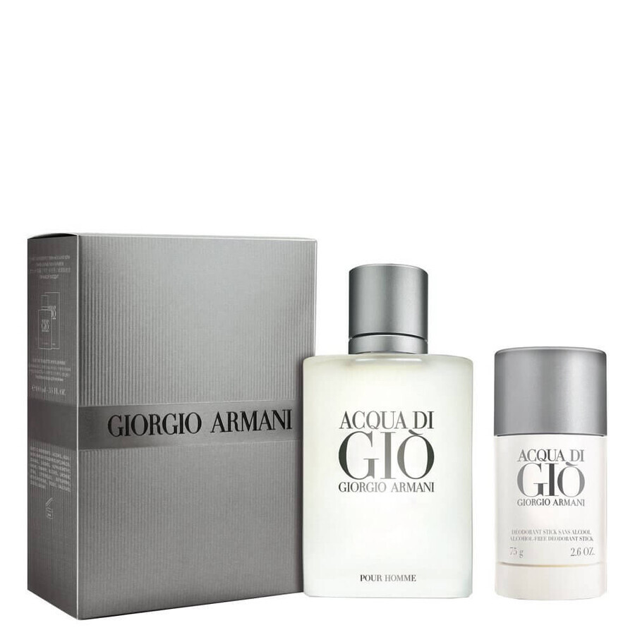 Giorgio Armani Acqua di Gio Pour Homme Eau de Toilette, 100ml + Stick Deodorant, 75ml