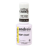 Fixator de Lac de Unghii Andreia Cotton Candy Top Coat nr. 01 Milky White 10,5 ml