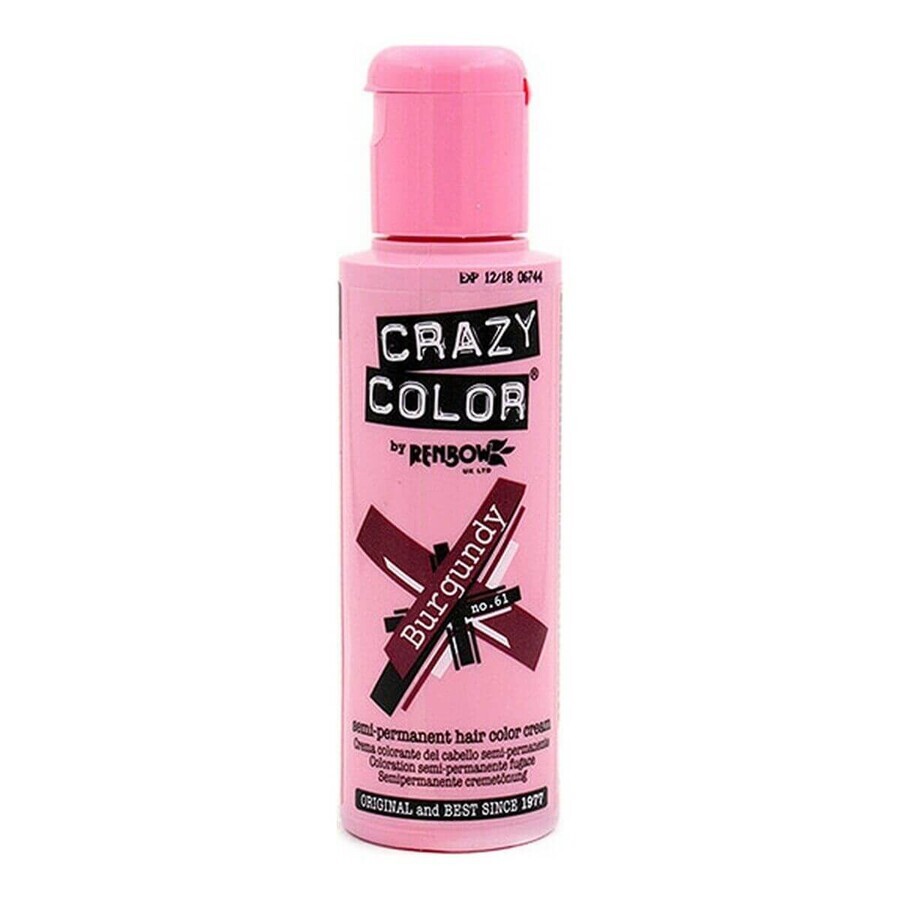 Vopsea Semipermanent Burgundy Crazy Colour nr. 61 (100 ml)