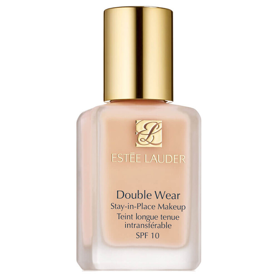Estée Lauder Double Wear Stay In Place Makeup SPF10 Long-lasting medium coverage matte face foundation 1W1 Bone, 30 ml.