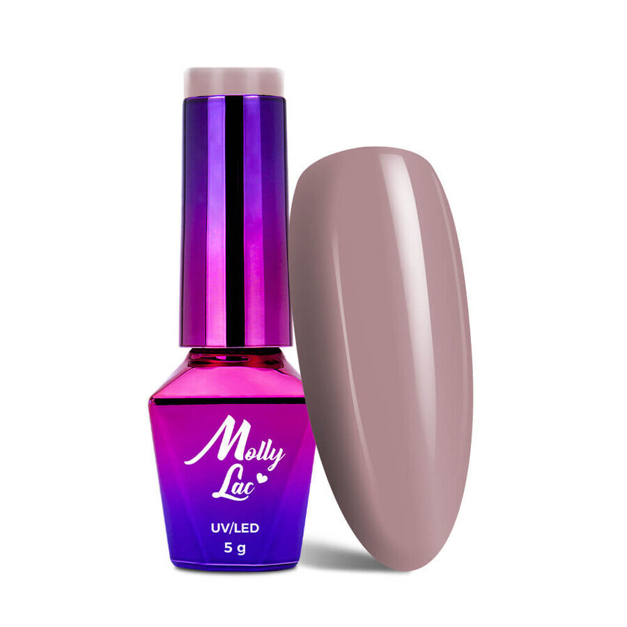 MollyLac Delicate Woman Barniz Híbrido 63 Agradable al Tacto, 5 g