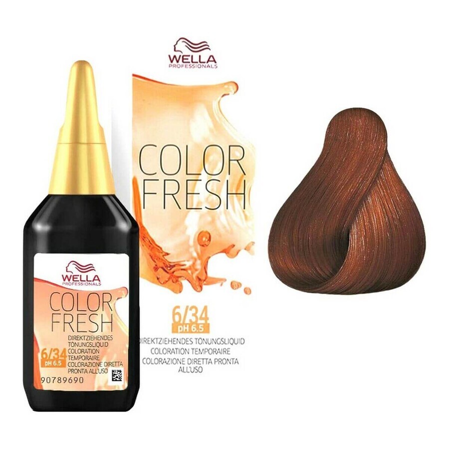 Acquista Tintura Semipermanente Color Fresh Wella 14086 6/34 (75 ml) Tintura Semipermanente Color Fresh Wella 14086 6/34 (75 ml)