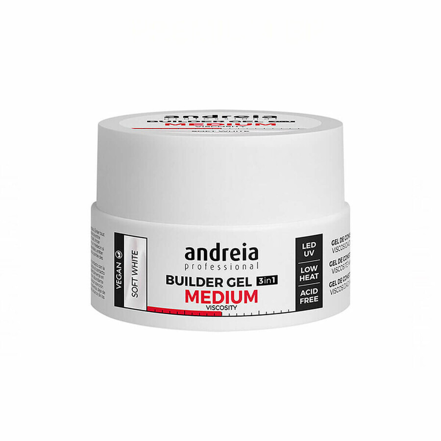 Buy Gel nail polish Medium Viscosity Andreia Professional Builder White (22 g) Gel nail polish Medium Viscosity Andreia Professional Builder White (22 g)