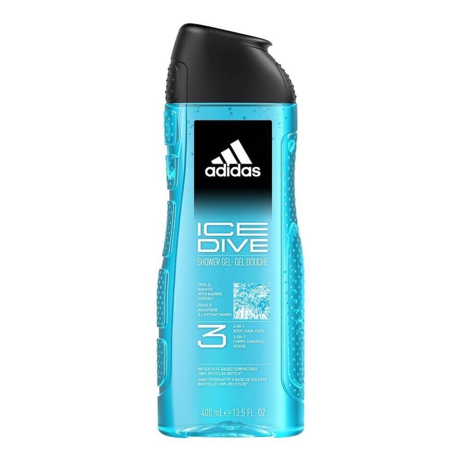 Adidas Ice Dive Shower Gel for Men, 400 ml