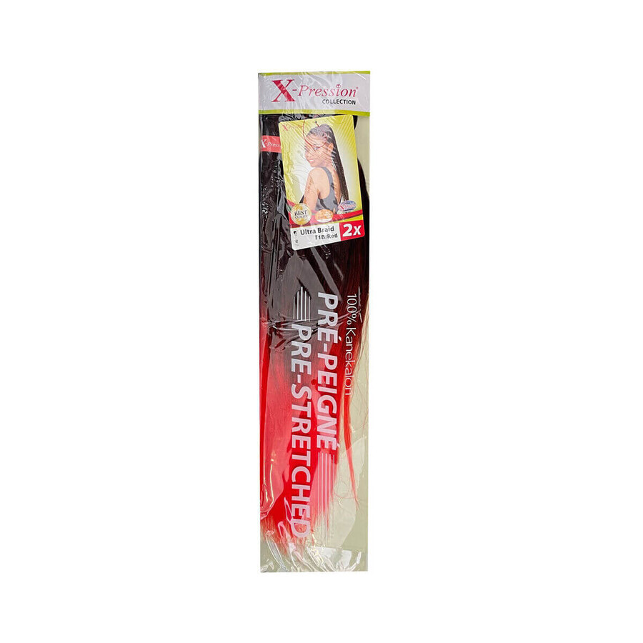 Boutique Extensions pour les Cheveux X-Pression Pre-Peigne T1B/Red 2 Unités Extensions pour les Cheveux X-Pression Pre-Peigne T1B/Red 2 Unités