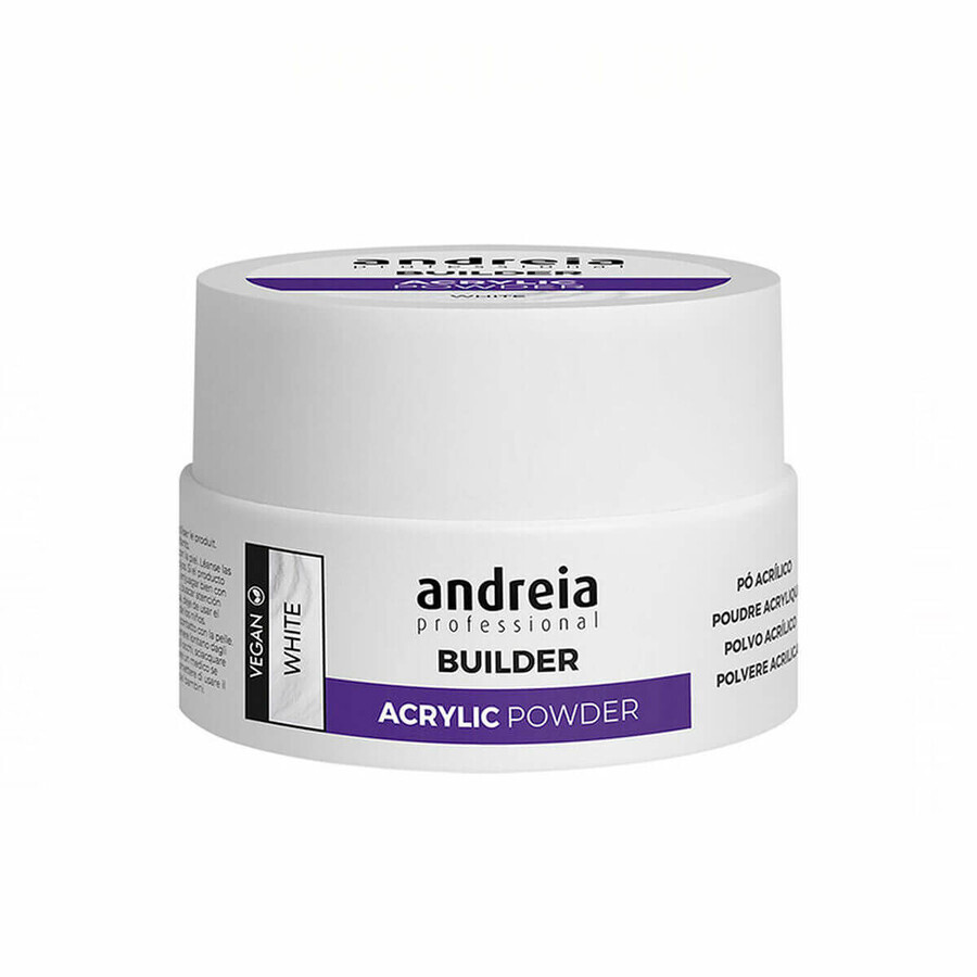 Lac acrilic Professional Builder Acrylic Powder Polvos Andreia Professional Builder Alb (20 g)