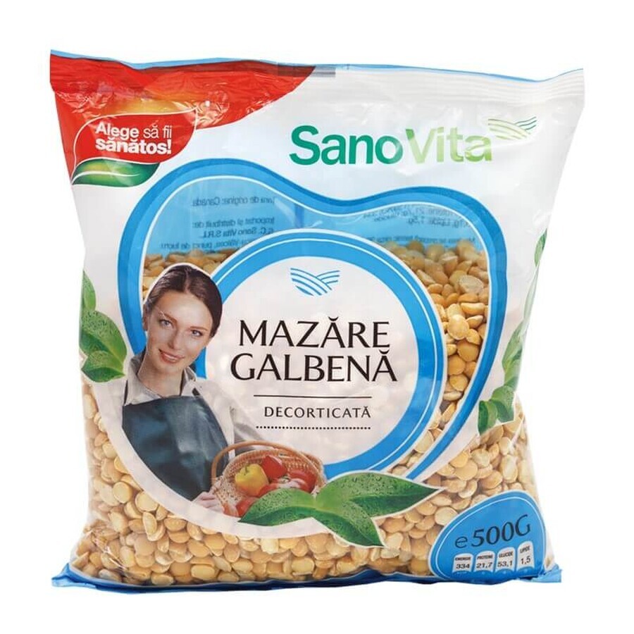 Pois jaunes écossés, 500 gr, Sanovita