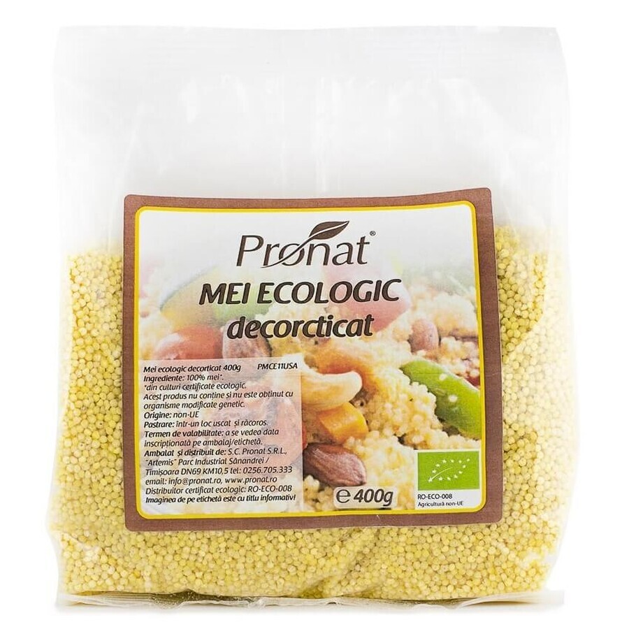 Biologische gepelde gierst, 400 gr, Pronat