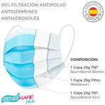 Box of hygienic masks SensiKare 50 Onderdelen (12 Stuks) Box of hygienic masks SensiKare 50 Onderdelen (12 Stuks)